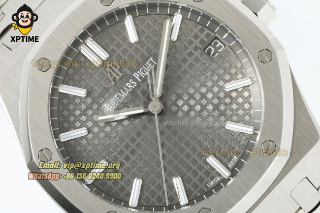 Royal Oak 15500 41mm TWSF Gray/Stick on SS/SS Bracelet A4302 Super Clone Royal Oak 15500 41mm TWSF Gray/Stick on SS/SS Bracelet A4302 Super Clone