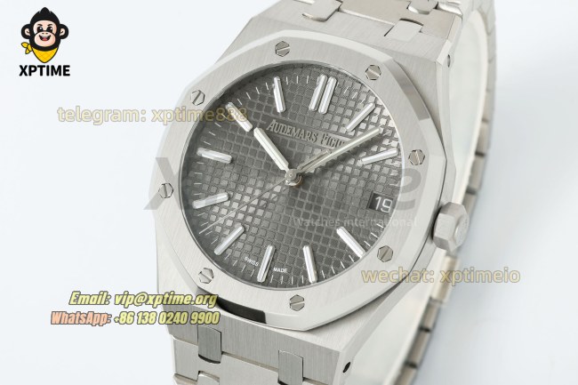 Royal Oak 15510 41mm TWSF Gray/Stick on SS/SS Bracelet A4302 Super Clone Royal Oak 15510 41mm TWSF Gray/Stick on SS/SS Bracelet A4302 Super Clone