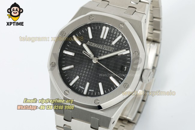 Royal Oak 15510 41mm TWSF Black /Stick on SS/SS Bracelet A4302 Super Clone Royal Oak 15510 41mm TWSF Black /Stick on SS/SS Bracelet A4302 Super Clone