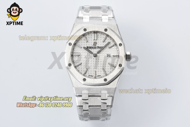 Royal Oak Ladies 67650 33mm ZF White/Stick on SS/SS Bracelet Swiss Quartz Royal Oak Ladies 67650 33mm ZF White/Stick on SS/SS Bracelet Swiss Quartz
