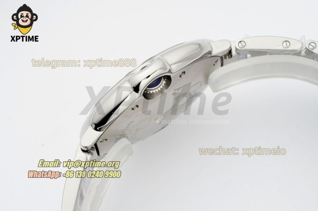 Ballon Bleu De Cartier 36mm V6F White/Roman on SS/SS Bracelet Quartz Ballon Bleu De Cartier 36mm V6F White/Roman on SS/SS Bracelet Quartz