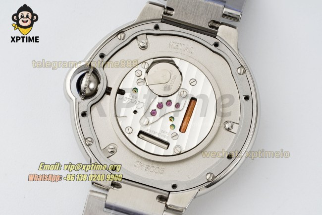 Ballon Bleu De Cartier 36mm V6F White/Roman on SS/SS Bracelet Quartz Ballon Bleu De Cartier 36mm V6F White/Roman on SS/SS Bracelet Quartz