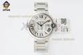 Ballon Bleu De Cartier 42mm V6F White/Roman on SS/SS Bracelet Quartz Ballon Bleu De Cartier 42mm V6F White/Roman on SS/SS Bracelet Quartz