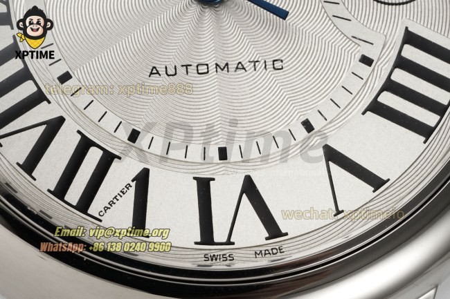 Ballon Bleu De Cartier 42mm V6F White/Roman on SS/SS Bracelet Quartz Ballon Bleu De Cartier 42mm V6F White/Roman on SS/SS Bracelet Quartz