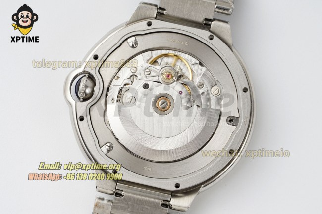 Ballon Bleu De Cartier 42mm V6F White/Roman on SS/SS Bracelet Quartz Ballon Bleu De Cartier 42mm V6F White/Roman on SS/SS Bracelet Quartz