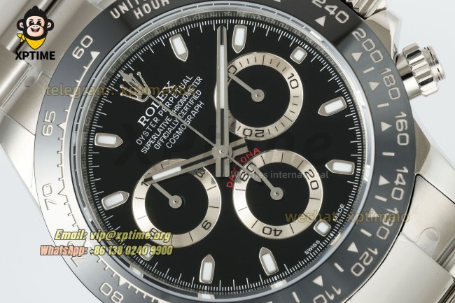 Daytona 116500 40mm 3CF Black/Stick on SS/SS Bracelet SH4130 Daytona 116500 40mm 3CF Black/Stick on SS/SS Bracelet SH4130