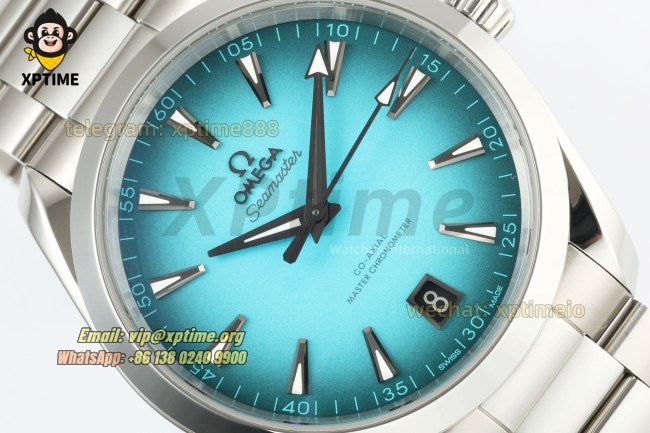 Aqua Terra 150M 41mm VSF Turquoise Blue/Stick on SS/SS Bracelet A8900 Aqua Terra 150M 41mm VSF Turquoise Blue/Stick on SS/SS Bracelet A8900