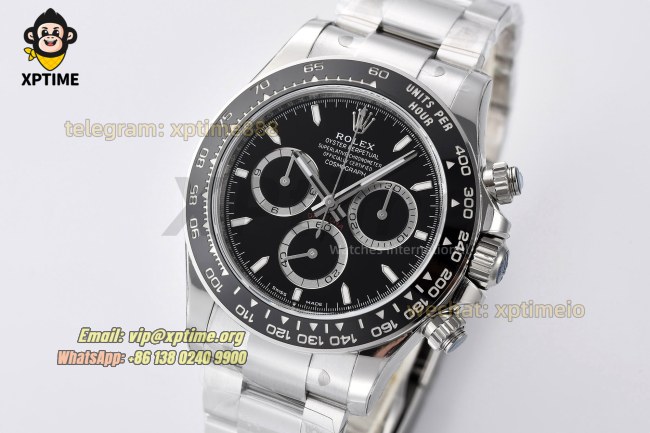 Daytona 126500LN 40mm VSF Black/Stick on SS/SS Bracelet DD4801 Super Clone Daytona 126500LN 40mm VSF Black/Stick on SS/SS Bracelet DD4801 Super Clone