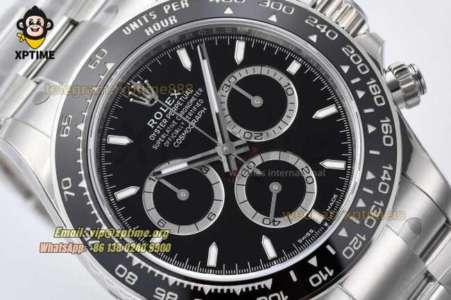 Daytona 126500LN 40mm VSF Black/Stick on SS/SS Bracelet DD4801 Super Clone Daytona 126500LN 40mm VSF Black/Stick on SS/SS Bracelet DD4801 Super Clone