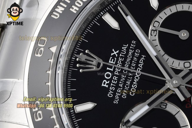 Daytona 126500LN 40mm VSF Black/Stick on SS/SS Bracelet DD4801 Super Clone Daytona 126500LN 40mm VSF Black/Stick on SS/SS Bracelet DD4801 Super Clone