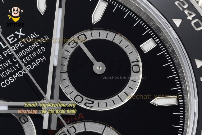 Daytona 126500LN 40mm VSF Black/Stick on SS/SS Bracelet DD4801 Super Clone Daytona 126500LN 40mm VSF Black/Stick on SS/SS Bracelet DD4801 Super Clone