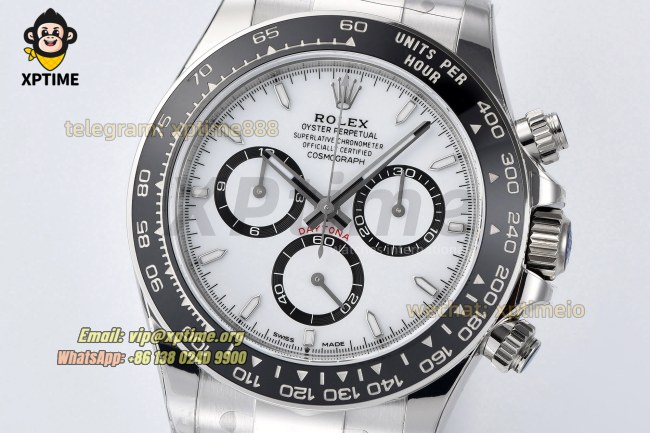 Daytona 116500LN 40mm VSF White/Stick on SS/SS Bracelet DD4801 Super Clone Daytona 116500LN 40mm VSF White/Stick on SS/SS Bracelet DD4801 Super Clone