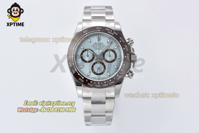 Daytona 116506 40mm VSF Ice Blue/Stick on SS/SS Bracelet DD4130 Super Clone Daytona 116506 40mm VSF Ice Blue/Stick on SS/SS Bracelet DD4130 Super Clone