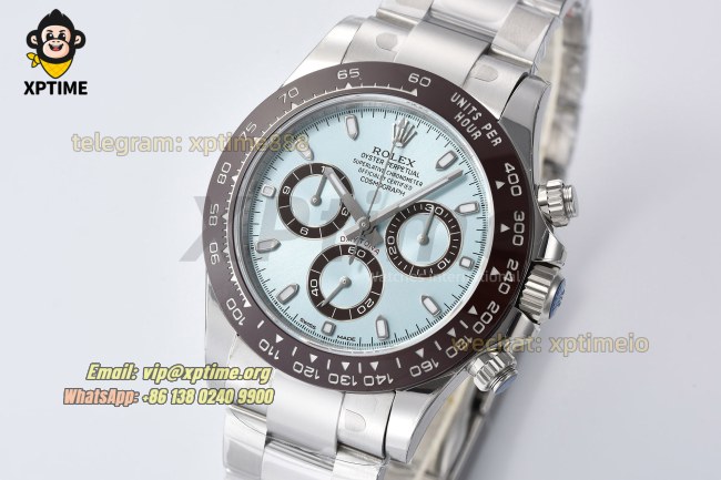 Daytona 116506 40mm VSF Ice Blue/Stick on SS/SS Bracelet DD4130 Super Clone Daytona 116506 40mm VSF Ice Blue/Stick on SS/SS Bracelet DD4130 Super Clone