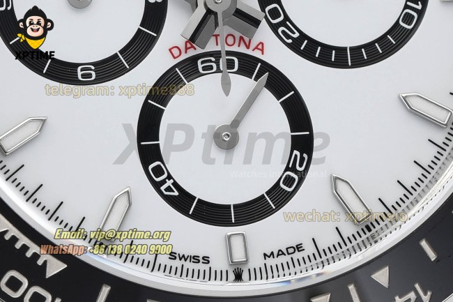 Daytona 126500LN 40mm VSF White/Stick on SS/SS Bracelet DD4131 Super Clone Daytona 126500LN 40mm VSF White/Stick on SS/SS Bracelet DD4131 Super Clone