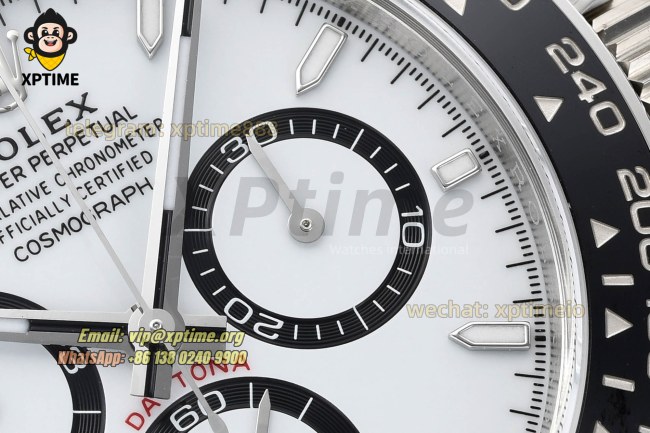Daytona 126500LN 40mm VSF White/Stick on SS/SS Bracelet DD4131 Super Clone Daytona 126500LN 40mm VSF White/Stick on SS/SS Bracelet DD4131 Super Clone