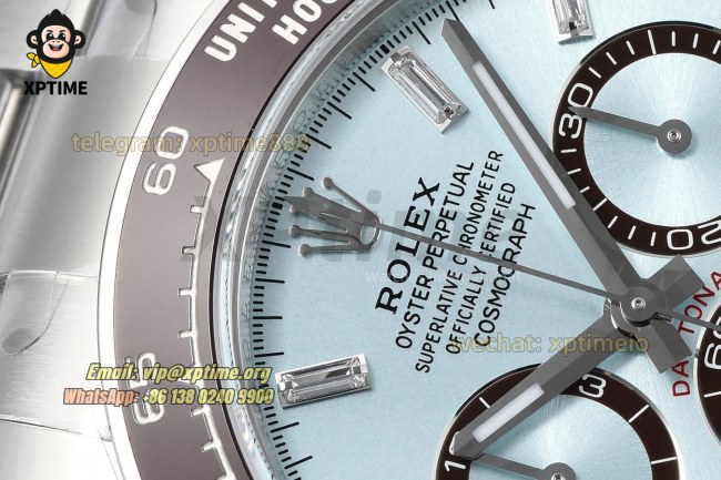 Daytona 126506 40mm VSF Ice Blue/Diamond on SS/SS Bracelet DD4131 Super Clone Daytona 126506 40mm VSF Ice Blue/Diamond on SS/SS Bracelet DD4131 Super Clone