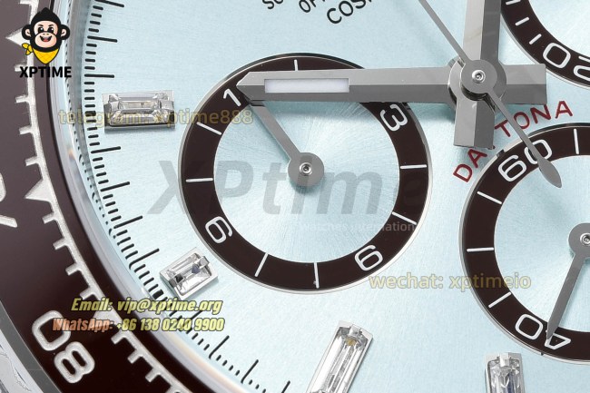 Daytona 126506 40mm VSF Ice Blue/Diamond on SS/SS Bracelet DD4131 Super Clone Daytona 126506 40mm VSF Ice Blue/Diamond on SS/SS Bracelet DD4131 Super Clone