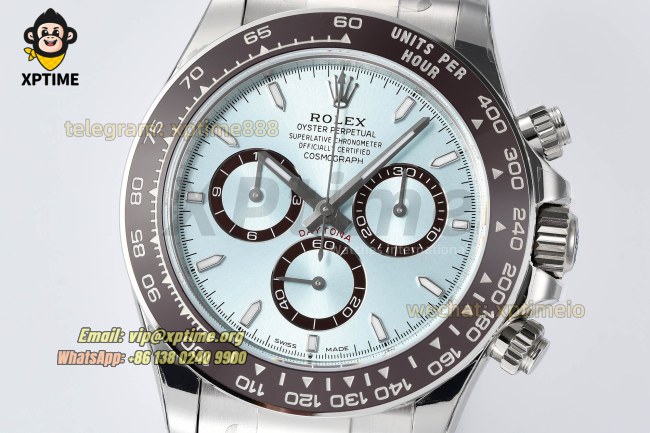 Daytona 126506 40mm VSF Ice Blue/Stick on SS/SS Bracelet DD4131 Super Clone Daytona 126506 40mm VSF Ice Blue/Stick on SS/SS Bracelet DD4131 Super Clone