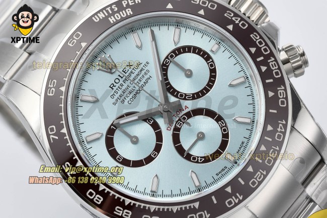 Daytona 126506 40mm VSF Ice Blue/Stick on SS/SS Bracelet DD4131 Super Clone Daytona 126506 40mm VSF Ice Blue/Stick on SS/SS Bracelet DD4131 Super Clone