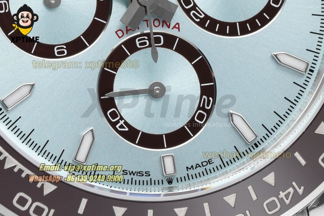 Daytona 126506 40mm VSF Ice Blue/Stick on SS/SS Bracelet DD4131 Super Clone Daytona 126506 40mm VSF Ice Blue/Stick on SS/SS Bracelet DD4131 Super Clone