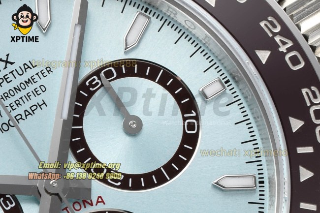 Daytona 126506 40mm VSF Ice Blue/Stick on SS/SS Bracelet DD4131 Super Clone Daytona 126506 40mm VSF Ice Blue/Stick on SS/SS Bracelet DD4131 Super Clone