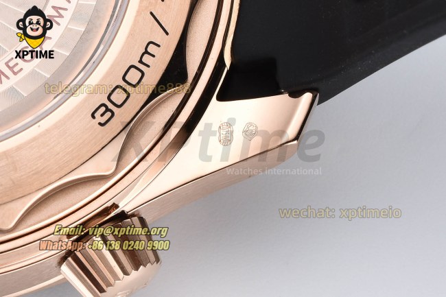 Seamaster 300M 42mm VSF Black/Dot on RG/RU Strap A8801 Seamaster 300M 42mm VSF Black/Dot on RG/RU Strap A8801