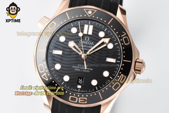 Seamaster 300M 42mm VSF Black/Dot on RG/RU Strap A8801 Seamaster 300M 42mm VSF Black/Dot on RG/RU Strap A8801