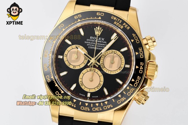 Daytona 126518 40mm VSF Black YG/Stick on YG/RU Strap DD4131 Super Clone Daytona 126518 40mm VSF Black YG/Stick on YG/RU Strap DD4131 Super Clone