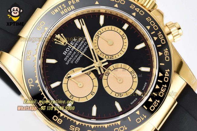 Daytona 126518 40mm VSF Black YG/Stick on YG/RU Strap DD4131 Super Clone Daytona 126518 40mm VSF Black YG/Stick on YG/RU Strap DD4131 Super Clone