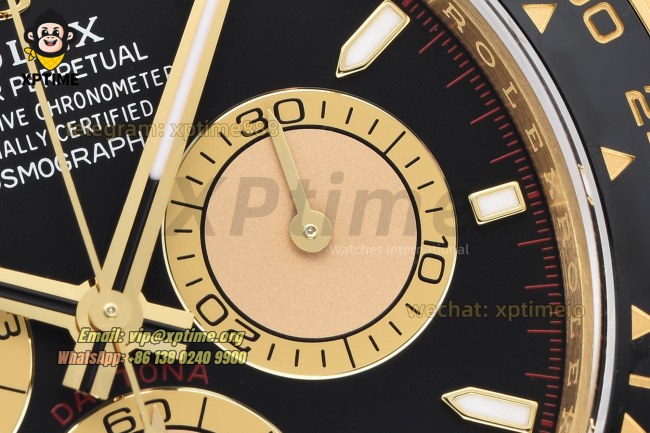 Daytona 126518 40mm VSF Black YG/Stick on YG/RU Strap DD4131 Super Clone Daytona 126518 40mm VSF Black YG/Stick on YG/RU Strap DD4131 Super Clone