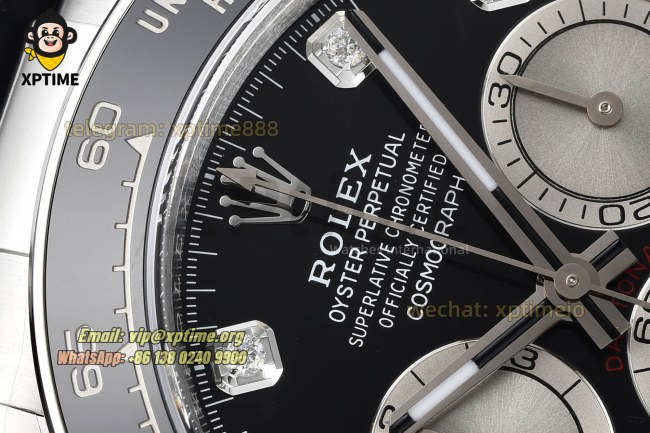 Daytona 126519 40mm VSF Black Gray/Diamond on SS/RU Strap DD4131 Super Clone Daytona 126519 40mm VSF Black Gray/Diamond on SS/RU Strap DD4131 Super Clone