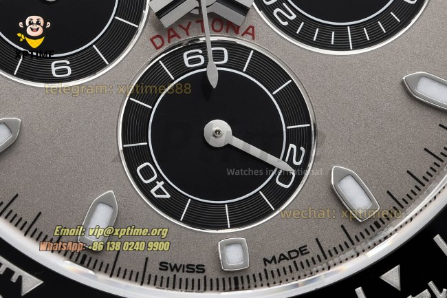 Daytona 116519 40mm VSF Gray Black/Stick on SS/RU Strap DD4130 Super Clone Daytona 116519 40mm VSF Gray Black/Stick on SS/RU Strap DD4130 Super Clone