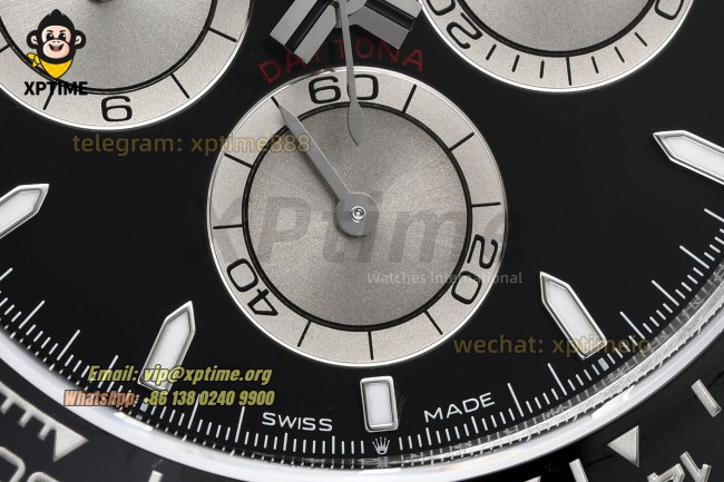 Daytona 126519 40mm VSF Black Gray/Stick on SS/RU Strap DD4131 Super Clone Daytona 126519 40mm VSF Black Gray/Stick on SS/RU Strap DD4131 Super Clone