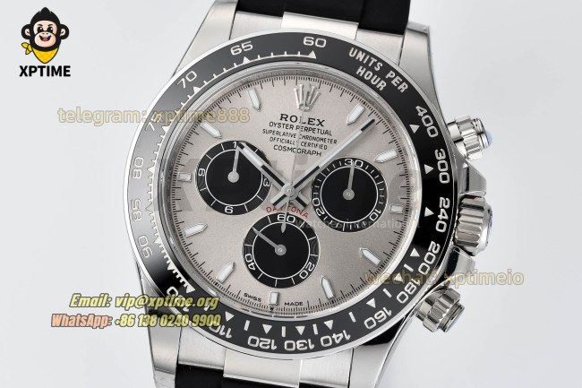 Daytona 126519 40mm VSF Gray Black/Stick on SS/RU Strap DD4131 Super Clone Daytona 126519 40mm VSF Gray Black/Stick on SS/RU Strap DD4131 Super Clone