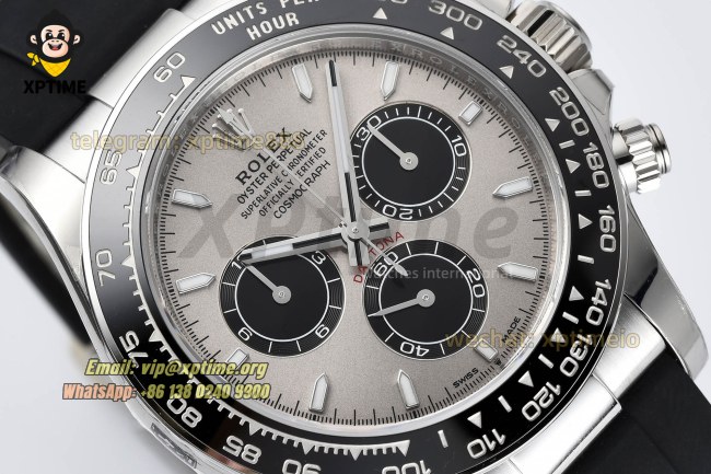 Daytona 126519 40mm VSF Gray Black/Stick on SS/RU Strap DD4131 Super Clone Daytona 126519 40mm VSF Gray Black/Stick on SS/RU Strap DD4131 Super Clone