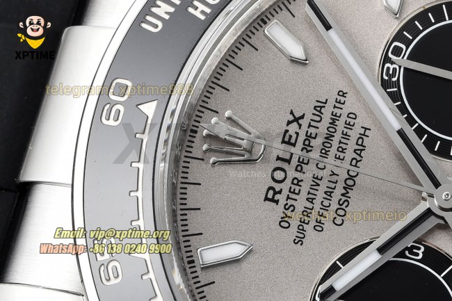 Daytona 126519 40mm VSF Gray Black/Stick on SS/RU Strap DD4131 Super Clone Daytona 126519 40mm VSF Gray Black/Stick on SS/RU Strap DD4131 Super Clone