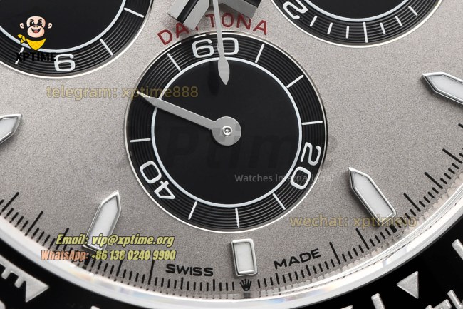 Daytona 126519 40mm VSF Gray Black/Stick on SS/RU Strap DD4131 Super Clone Daytona 126519 40mm VSF Gray Black/Stick on SS/RU Strap DD4131 Super Clone