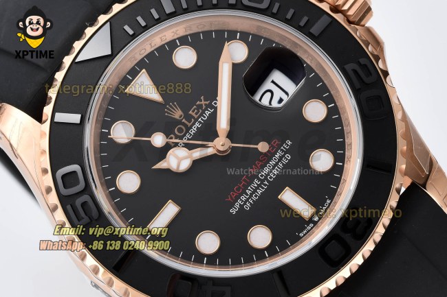 Yacht-Master 126655 40mm VSF Black/Dot on RG/RU VS3235 Super Clone Yacht-Master 126655 40mm VSF Black/Dot on RG/RU VS3235 Super Clone