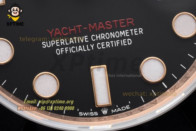 Yacht-Master 126655 40mm VSF Black/Dot on RG/RU VS3235 Super Clone Yacht-Master 126655 40mm VSF Black/Dot on RG/RU VS3235 Super Clone