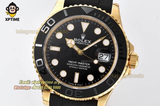 Yacht-Master 226658 42mm VSF Black/Dot on YG/RU VS3235 Super Clone Yacht-Master 226658 42mm VSF Black/Dot on YG/RU VS3235 Super Clone