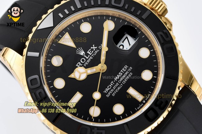 Yacht-Master 226658 42mm VSF Black/Dot on YG/RU VS3235 Super Clone Yacht-Master 226658 42mm VSF Black/Dot on YG/RU VS3235 Super Clone