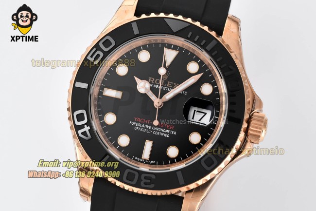 Yacht-Master 116655 40mm VSF Black/Dot on YG/RU VS3135 Super Clone Yacht-Master 116655 40mm VSF Black/Dot on YG/RU VS3135 Super Clone