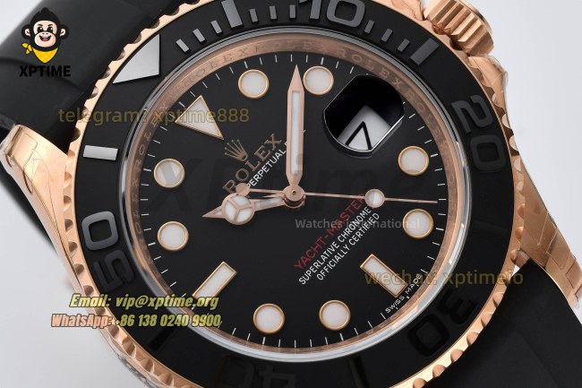 Yacht-Master 116655 40mm VSF Black/Dot on YG/RU VS3135 Super Clone Yacht-Master 116655 40mm VSF Black/Dot on YG/RU VS3135 Super Clone