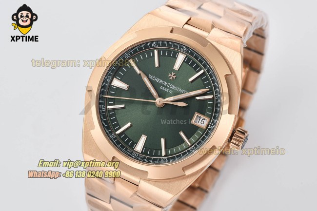 Overseas 4500V 41mm ZF Green/Stick on RG/RG Bracelet A5100 Overseas 4500V 41mm ZF Green/Stick on RG/RG Bracelet A5100