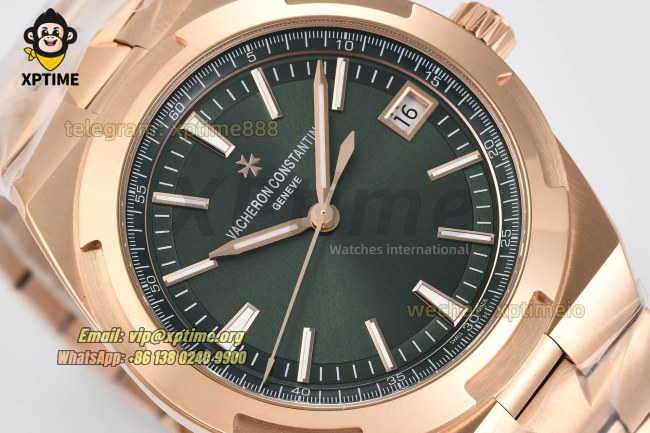 Overseas 4500V 41mm ZF Green/Stick on RG/RG Bracelet A5100 Overseas 4500V 41mm ZF Green/Stick on RG/RG Bracelet A5100