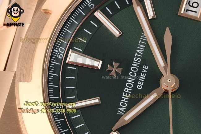 Overseas 4500V 41mm ZF Green/Stick on RG/RG Bracelet A5100 Overseas 4500V 41mm ZF Green/Stick on RG/RG Bracelet A5100