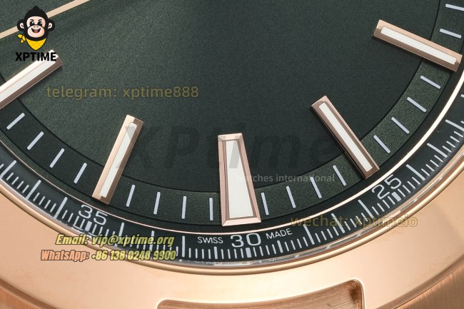 Overseas 4500V 41mm ZF Green/Stick on RG/RG Bracelet A5100 Overseas 4500V 41mm ZF Green/Stick on RG/RG Bracelet A5100