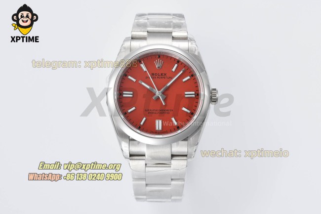 Oyster Perpetual 126000 36mm VSF Red/Stick on SS/SS Bracelet VS3230 Super Clone Oyster Perpetual 126000 36mm VSF Red/Stick on SS/SS Bracelet VS3230 Super Clone