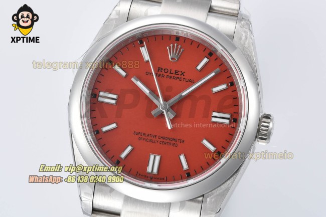 Oyster Perpetual 126000 36mm VSF Red/Stick on SS/SS Bracelet VS3230 Super Clone Oyster Perpetual 126000 36mm VSF Red/Stick on SS/SS Bracelet VS3230 Super Clone